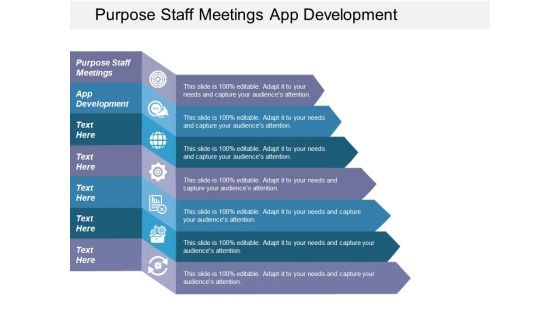 Purpose Staff Meetings App Development Ppt PowerPoint Presentation Inspiration Example Topics