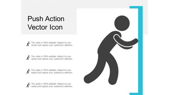 Push Action Vector Icon Ppt Powerpoint Presentation Model Themes