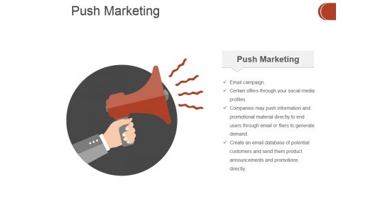 Push Marketing Ppt PowerPoint Presentation Infographic Template Example Topics