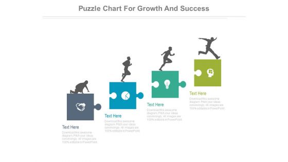 Puzzle Chart For Growth And Success Powerpoint Slides