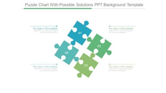 Puzzle Chart With Possible Solutions Ppt Background Template