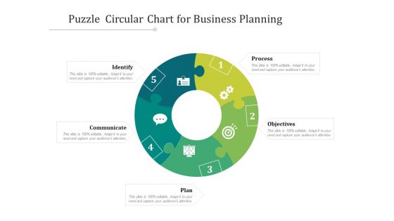 Puzzle Circular Chart For Business Planning Ppt PowerPoint Presentation Model Images PDF