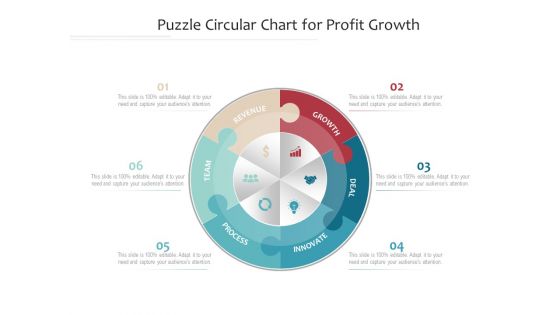 Puzzle Circular Chart For Profit Growth Ppt PowerPoint Presentation Show Themes PDF