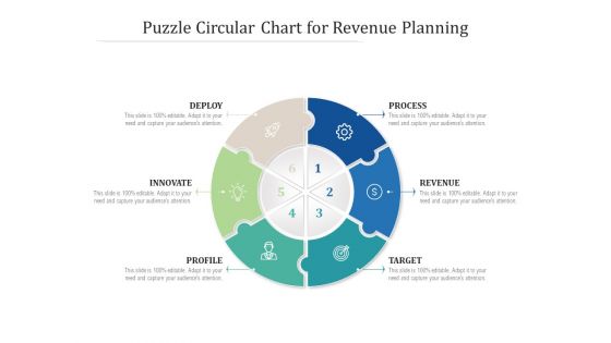 Puzzle Circular Chart For Revenue Planning Ppt PowerPoint Presentation Pictures Graphics Download PDF