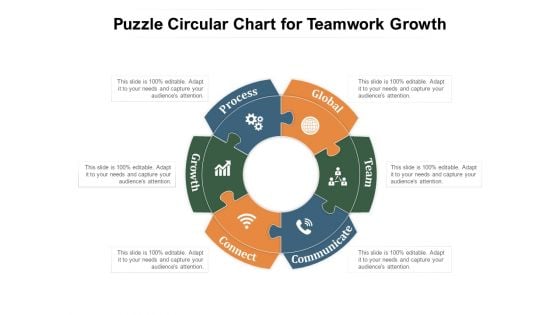 Puzzle Circular Chart For Teamwork Growth Ppt PowerPoint Presentation File Graphics Example PDF