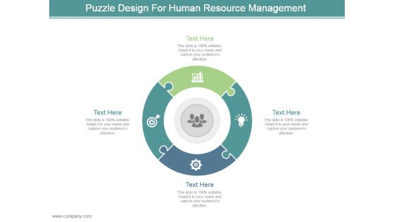 Puzzle Design For Human Resource Management Ppt Slide Puzzle Design For Human Resource Management Ppt Slide