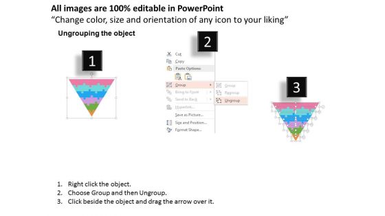 Puzzle Design Triangle Diagram With Icons Powerpoint Template