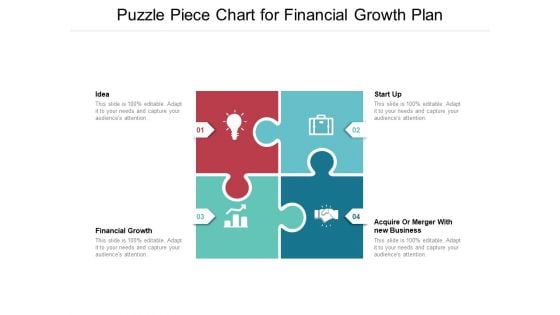 Puzzle Piece Chart For Financial Growth Plan Ppt PowerPoint Presentation Summary Infographic Template PDF