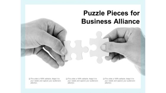 Puzzle Pieces For Business Alliance Ppt PowerPoint Presentation Infographic Template Format Ideas