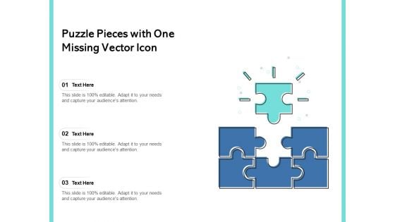 Puzzle Pieces With One Missing Vector Icon Ppt PowerPoint Presentation Ideas Themes PDF