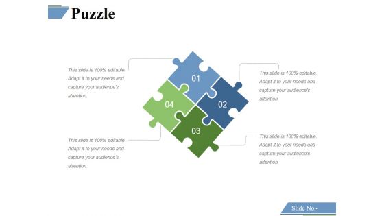 Puzzle Ppt PowerPoint Presentation Show Template