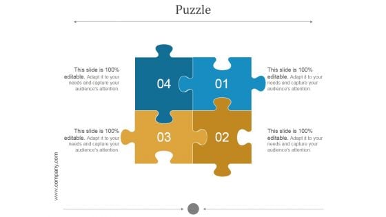 Puzzle Ppt PowerPoint Presentation Template