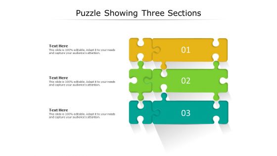 Puzzle Showing Three Sections Ppt PowerPoint Presentation Pictures Example Topics PDF