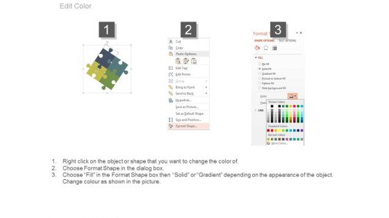 Puzzle Square Diagram With Icons Powerpoint Slides