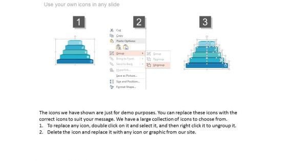 Pyramid Chart With Business Icons Powerpoint Slides