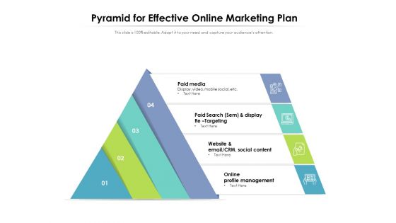 Pyramid For Effective Online Marketing Plan Ppt PowerPoint Presentation File Inspiration PDF