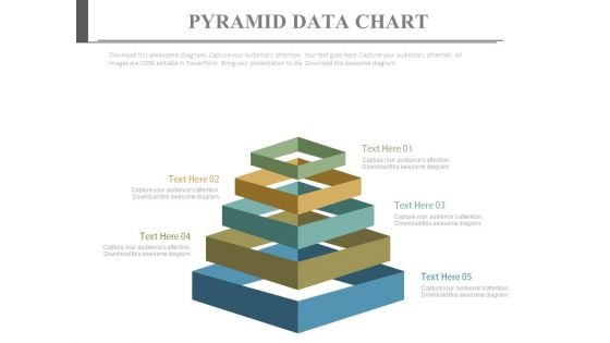 Pyramid For Sales Data Display Powerpoint Slides