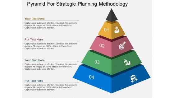 Pyramid For Strategic Planning Methodology Powerpoint Template