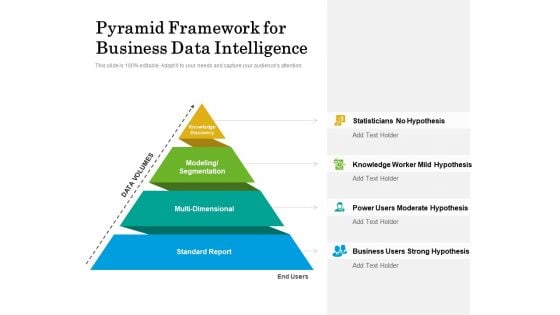 pyramid framework for business data intelligence ppt powerpoint presentation file layout ideas pdf