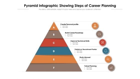 Pyramid Infographic Showing Steps Of Career Planning Ppt PowerPoint Presentation File Objects PDF