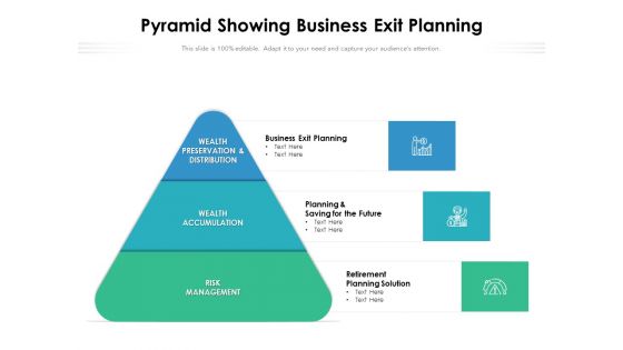 Pyramid Showing Business Exit Planning Ppt PowerPoint Presentation Icon Styles PDF