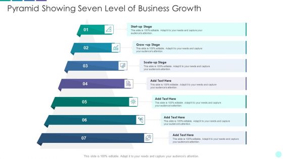 Pyramid Showing Seven Level Of Business Growth Professional PDF Pyramid Showing Seven Level Of Business Growth Professional PDF