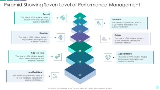 Pyramid Showing Seven Level Of Performance Management Slide2 Topics PDF