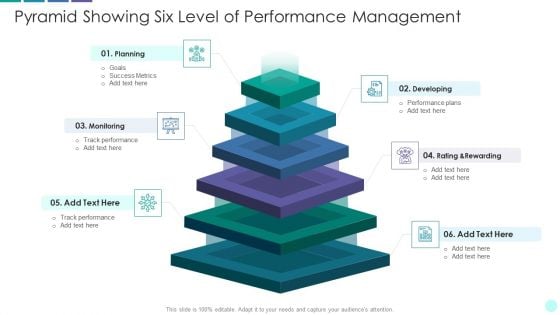 Pyramid Showing Six Level Of Performance Management Sample PDF Pyramid Showing Six Level Of Performance Management Sample PDF