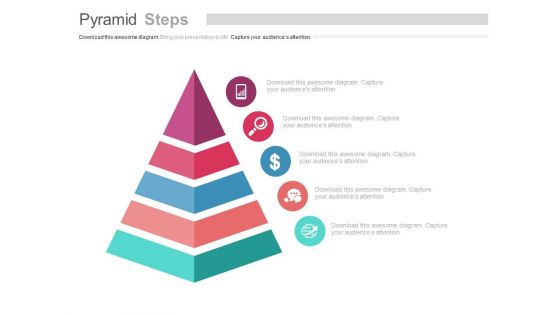 Pyramid Steps With Sales Planning Icons Powerpoint Template