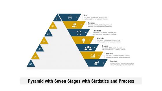 Pyramid With Seven Stages With Statistics And Process Ppt PowerPoint Presentation Pictures Microsoft PDF