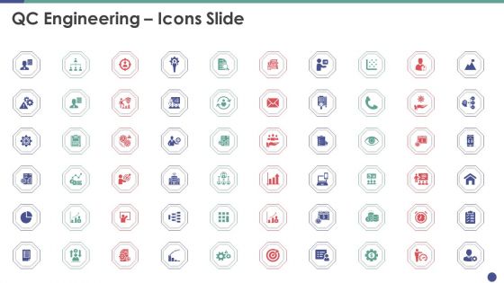 QC Engineering Icons Slide Ppt Inspiration Layout Ideas PDF