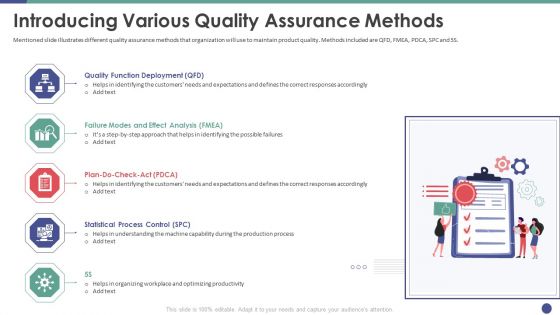 QC Engineering Introducing Various Quality Assurance Methods Ppt Model Ideas PDF QC Engineering Introducing Various Quality Assurance Methods Ppt Model Ideas PDF