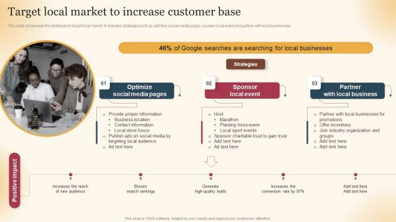 Qualified Traffic Generation Through Search Engines Target Local Market To Increase Customer Base Demonstration PDF