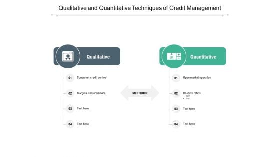 Qualitative And Quantitative Techniques Of Credit Management Ppt PowerPoint Presentation Infographics Example Introduction