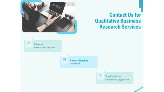 Qualitative Market Research Study Contact Us For Qualitative Business Research Services Information PDF