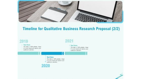 Qualitative Market Research Study Timeline For Qualitative Business Proposal Topics PDF