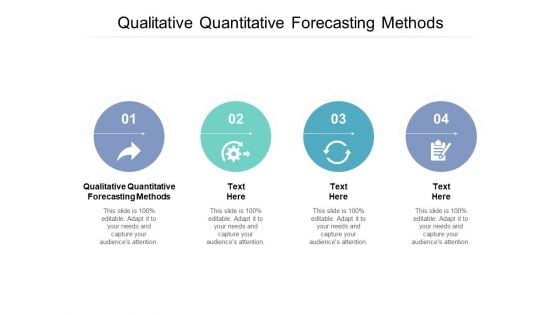 Qualitative Quantitative Forecasting Methods Ppt PowerPoint Presentation Icon Layouts Cpb