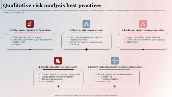 Qualitative Risk Analysis Best Practices Background PDF