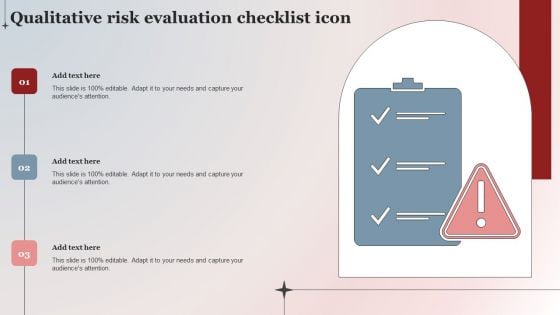 Qualitative Risk Evaluation Checklist Icon Summary PDF