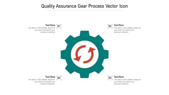 Quality Assurance Gear Process Vector Icon Ppt PowerPoint Presentation Ideas Graphics Pictures PDF