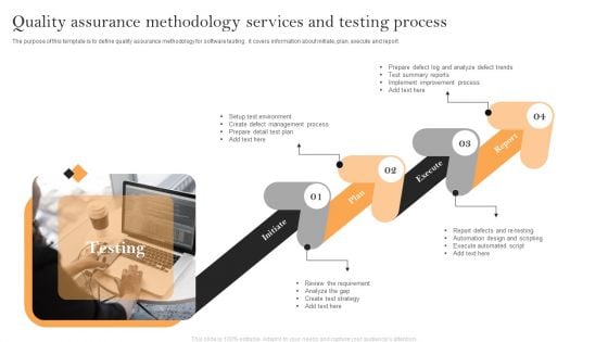 Quality Assurance Methodology Services And Testing Process Information PDF Quality Assurance Methodology Services And Testing Process Information PDF