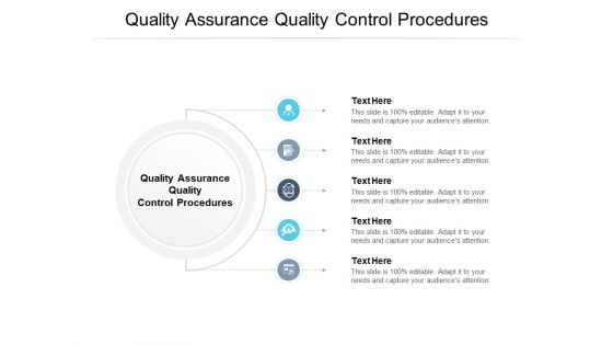 Quality Assurance Quality Control Procedures Ppt PowerPoint Presentation Portfolio Slides Cpb Pdf