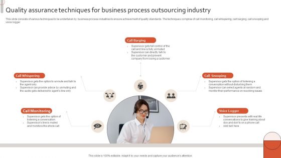 Quality Assurance Techniques For Business Process Outsourcing Industry Microsoft PDF