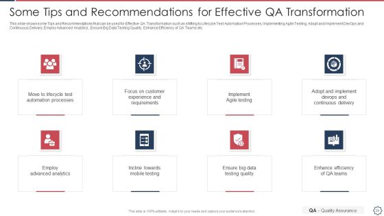 Quality Assurance Transformation Strategies To Improve Business Performance Efficiency Ppt PowerPoint Presentation Complete Deck With Slides Slide30