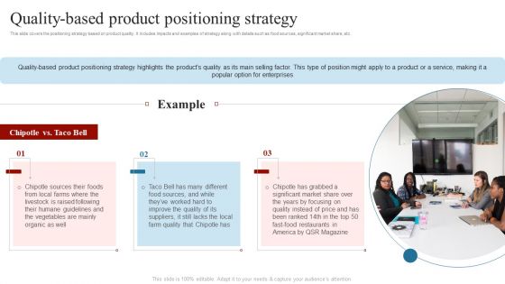 Quality Based Product Positioning Strategy Comprehensive Guide On How To Successfully Graphics PDF