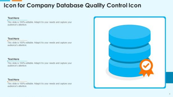 Quality Control Icon Ppt PowerPoint Presentation Complete Deck With Slides