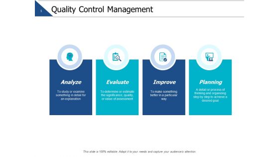 Quality Control Management Ppt PowerPoint Presentation Ideas Slides