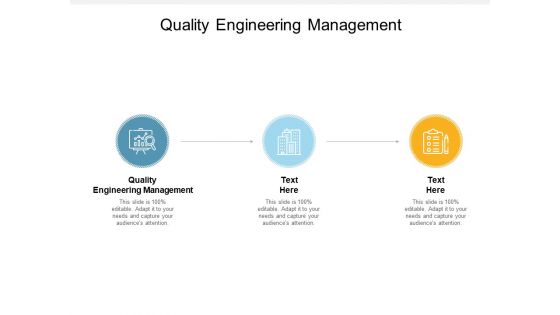 Quality Engineering Management Ppt PowerPoint Presentation Icon Infographic Template Cpb