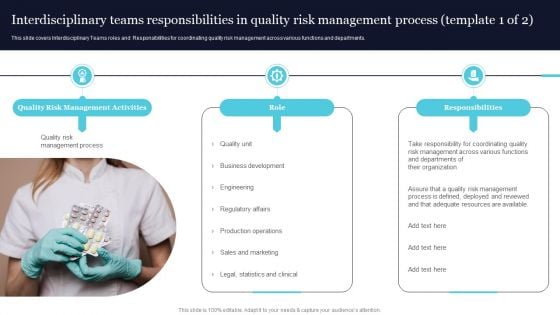 Quality Evaluation Interdisciplinary Teams Responsibilities In Quality Risk Management Process Download PDF