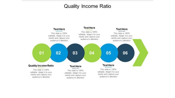 Quality Income Ratio Ppt PowerPoint Presentation Outline Aids Cpb